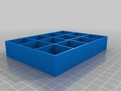 28mm Miniature (25mm Round Base) Organizer Tray 3D Printer Model