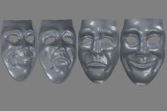 Mask Prop 007 (Comedy And Tragedy) 3D Printer Model