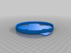 Generic 125mm (5”) Stackable Circular Sanding Pad (disc) Holder 3D Printer Model