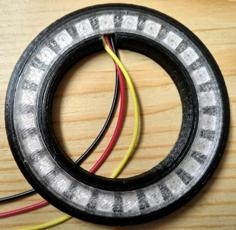 24 LED Neopixel Ring Case 3D Printer Model