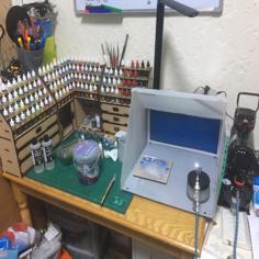 Laser Cut All In One Paint Rack