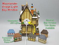 Moonlander Village Light Bay Window 3D Printer Model