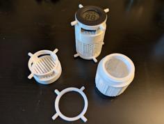 In-Spool Desiccant/Silica With Hygrometer Vented Slot 3D Printer Model