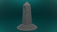 Obelisk Pillar, Scatter Terrain 3D Printer Model