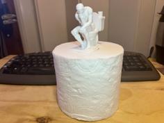 Toilet Roll Toilet Thinker 3D Printer Model