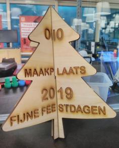 Laser Cut Maakplaats 010 – 2019 Christmas Tree