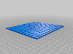 Customizable Multiplication Tables 3D Printer Model