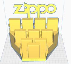 Zippo Display Floating Logo 3D Printer Model