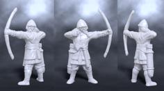 Medieval Nordic Bowman Archer 3D Printer Model