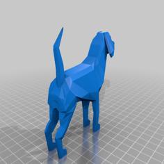 Low Poly Beagle 3D Printer Model