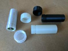 AA Battery Vial With Screw Cap 3D Printer Model