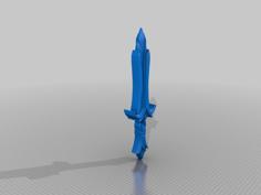 Glass Dagger From Skyrim Elder Scrolls V 3D Printer Model