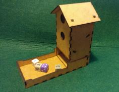 Wingspan Bird-Feeder Dice Tower, Laser Cut