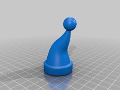 Santa Hat – Christmas Decoration That Fits Onto The Top Of A Broomstick! 3D Printer Model