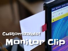 Monitor Clip 3D Printer Model