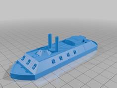 City-class Union Ironclad 3D Printer Model