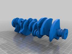 Crankshaft V8 3D Printer Model