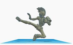 Punk Skeleton Monk 3D Printer Model