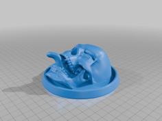 Winking Skull 3D Printer Model