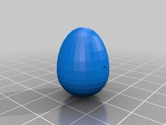 Big Egg Bead- Small Hole 3D Printer Model