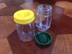 Mini Mason Jar Fruit Fly Trap 3D Printer Model