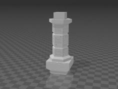 Basic Dungeon Pillar (Dungeon Blocks Compatible) 3D Printer Model