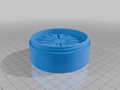 Round SD Card Holder 3D Printer Model