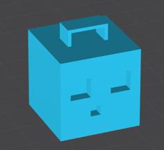 Minecraft Slime Keychain 3D Printer Model