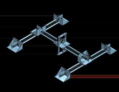 Laser Cut Low-cost Gantry Robot