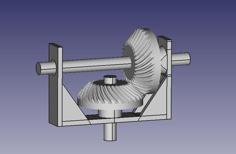 Gear 90 Degree Model 3D Printer Model