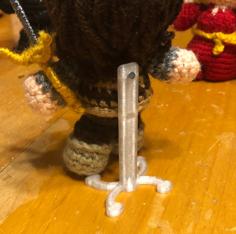 Crochet Figure Stand 3D Printer Model