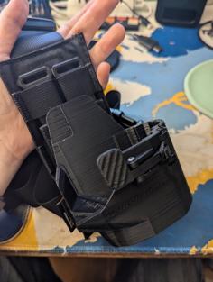 Angle Adjustable Holster 3D Printer Model