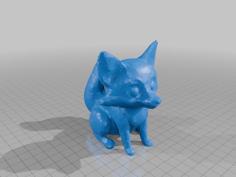 Cute Fox 3D Printer Model