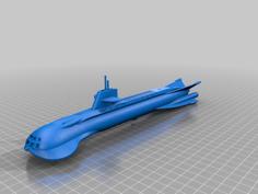 USOS Seaview Submarine (Voyage To The Bottom Of The Sea) 3D Printer Model