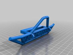 Scx10 Half Skid Plate Bumper Offroad 3D Printer Model