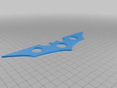 Batarang And Batarang Holder 3D Printer Model