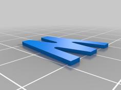 Inset Letters For Bridget Plus Signs 3D Printer Model