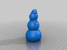 Christmas Snowman 3D Printer Model