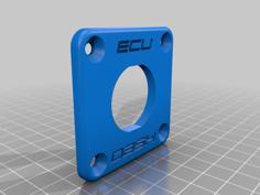 HOLLEY DASH ECU USB BEZEL RECESSED LETTERING 3D Printer Model