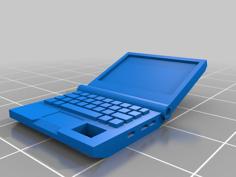 Laptop Keychain 3D Printer Model