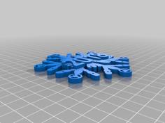 Sonic Screwdriver Snowflake – Doctor Who 3D Printer Model