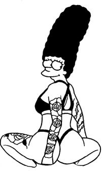 2D Marge Simpson 3D Printer Model