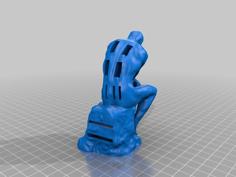 The Thinker  USB | SD | Micro SD Card Holder 3D Printer Model