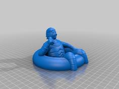 Creature From The Black Lagoon Chilling In A Tube 3D Printer Model