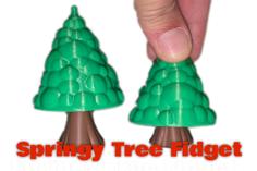 Springy Tree Fidget Toy 3D Printer Model