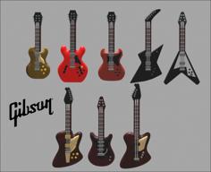 LEGO Gibson Guitars 3D Printer Model