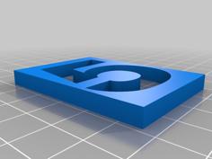 Numbers Stencil 3D Printer Model