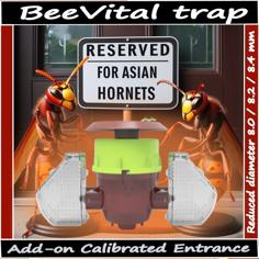 BeeVital Trap – Entrance Size Restriction For Asian Hornet 3D Printer Model