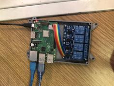 Raspberry Pi 3 B/B+ And 4CH Relay Case 3D Printer Model