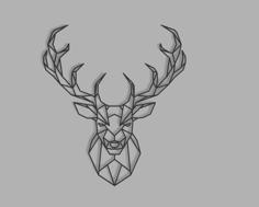 Low Poly Deer Jaegermeister 3D Printer Model